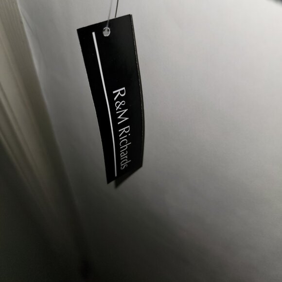 R & M Richards Black Jumpsuit with Sheer Sleeves - Picture 2 of 10